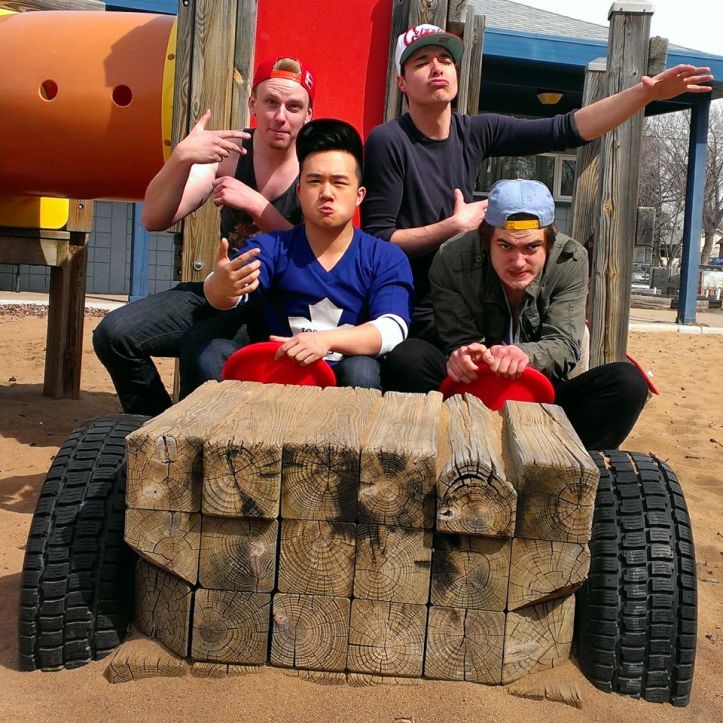 The lads of BE A MAN.  They'll be back!  Pic by Myka Jakoubek.