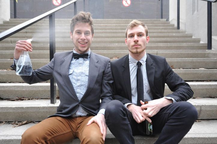 Tony Adams and Cory Thibert in HAPPINESS (tm) .  Photo by Dsmitry Klathkou.