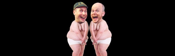 Oh yes...there will be diapers.  Ray Besharah and Dave Benedict Brown in DICKY DICKY.