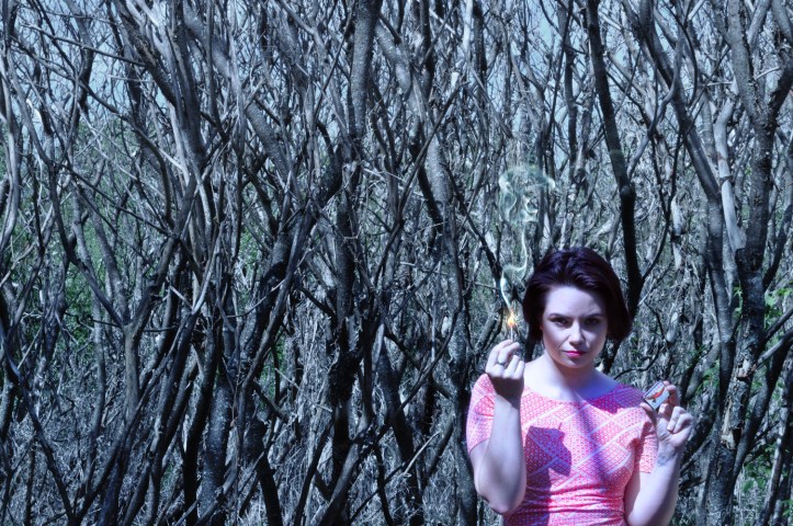 Natalie Joy Quesnel in FIRST WORDS.  Pix by Trevor Laforce.